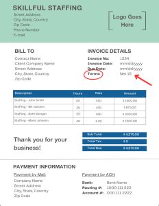 net 15 payment terms